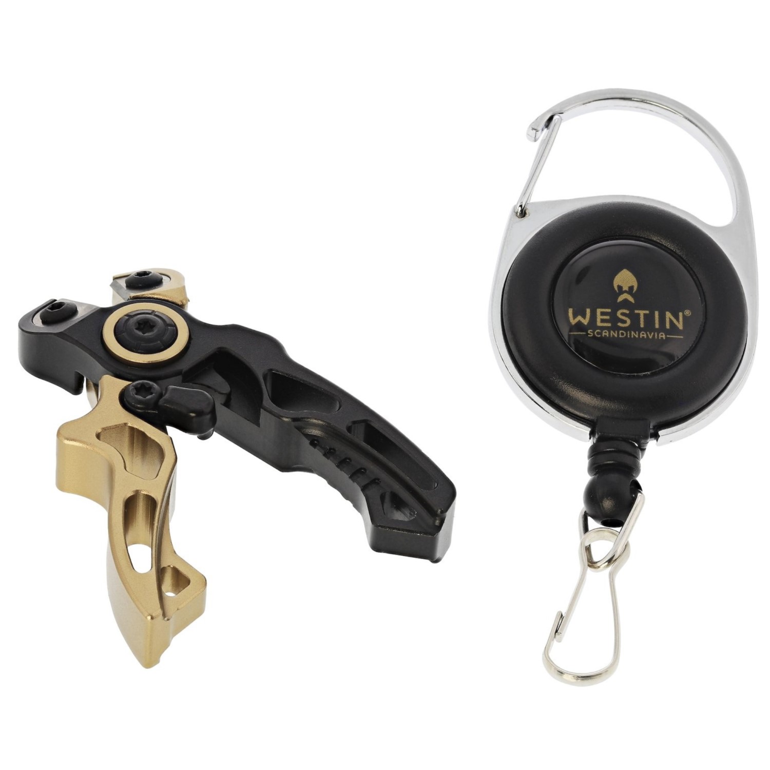 Westin Micro Line Cutter & Pin on Reel – Schnurknipser Black Sand – 6,3cm – 1 Stück