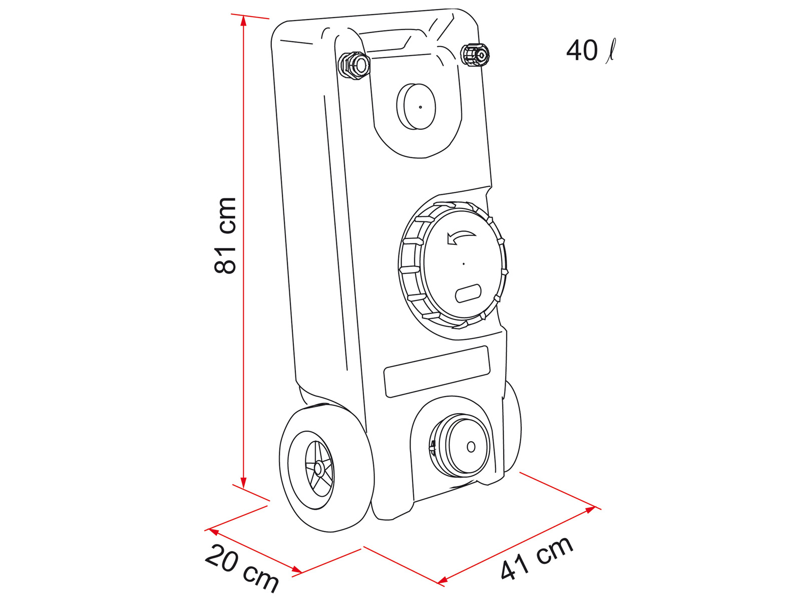 Fiamma 40W Roll-Tank Fäkalientank