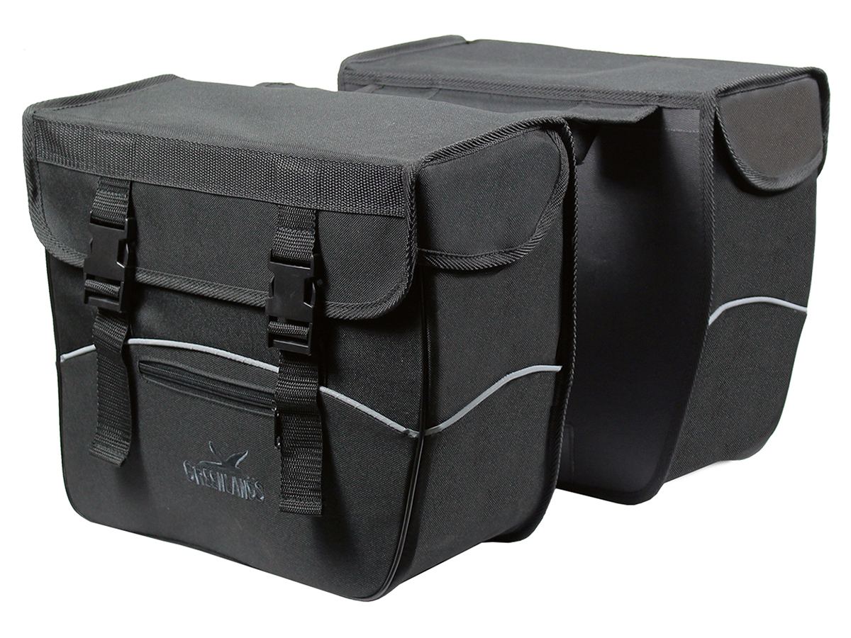 Greenlands Hardbox schwarze doppelte Fahrradtasche