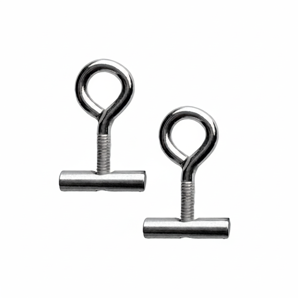 040parts 6 mm Kederstopper mit Ösenschraube – Set von 2