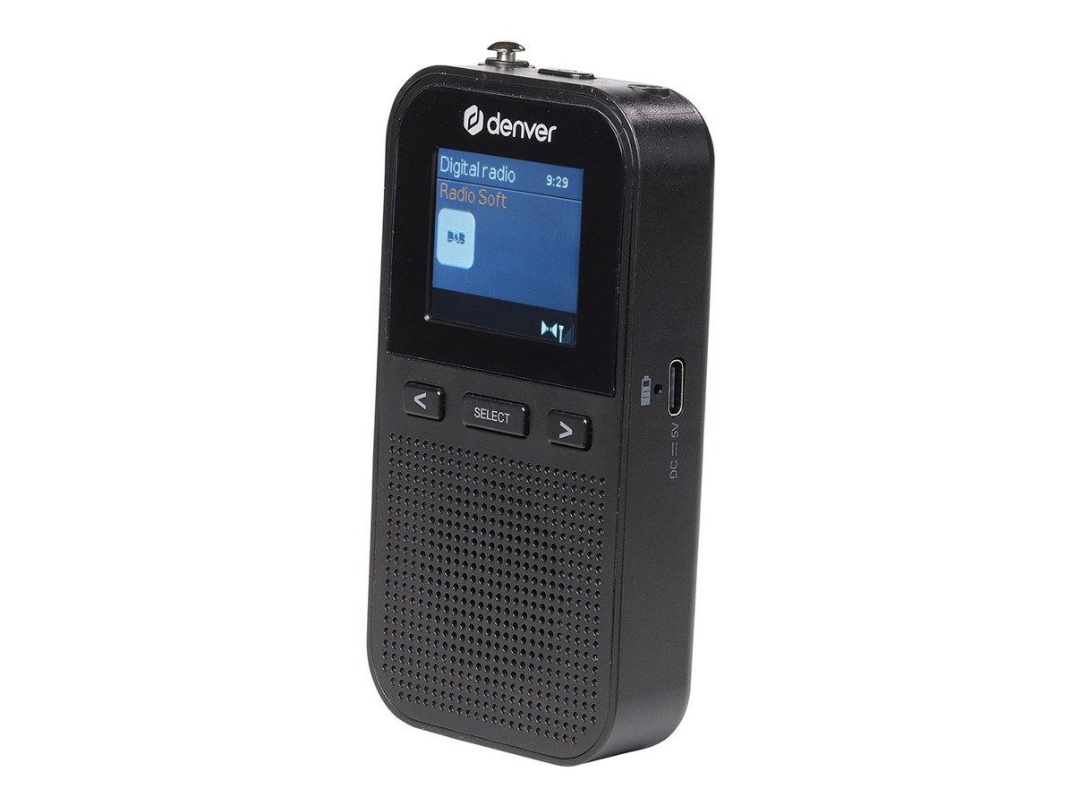 Denver DAH126 DAB+/FM Tragbare Radio – Black