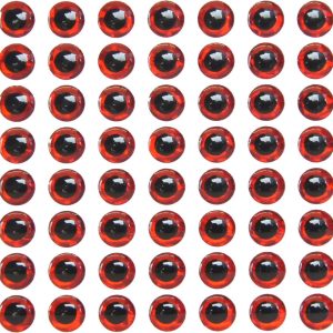 3D Klebeaugen Fischaugen rot – Augen für Wobbler