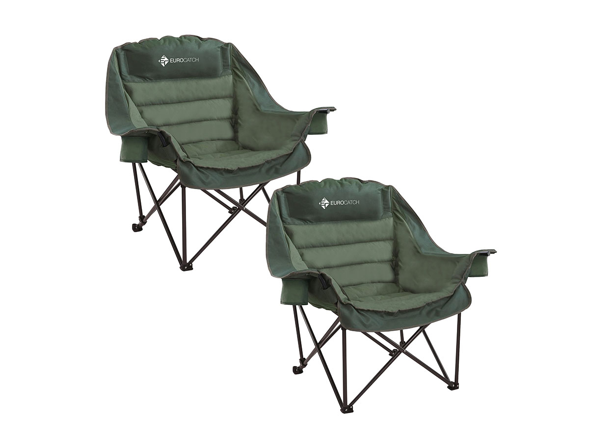Eurocatch Comfy Club Chair XXL Faltstuhl – Set von 2
