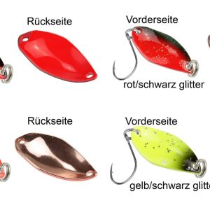 4 FTM Spoon Fly 1,2g – Forellenblinker Set
