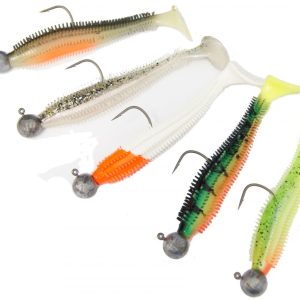 4 Fox Rage Spikey Shads Loaded 6cm 1/0 5g