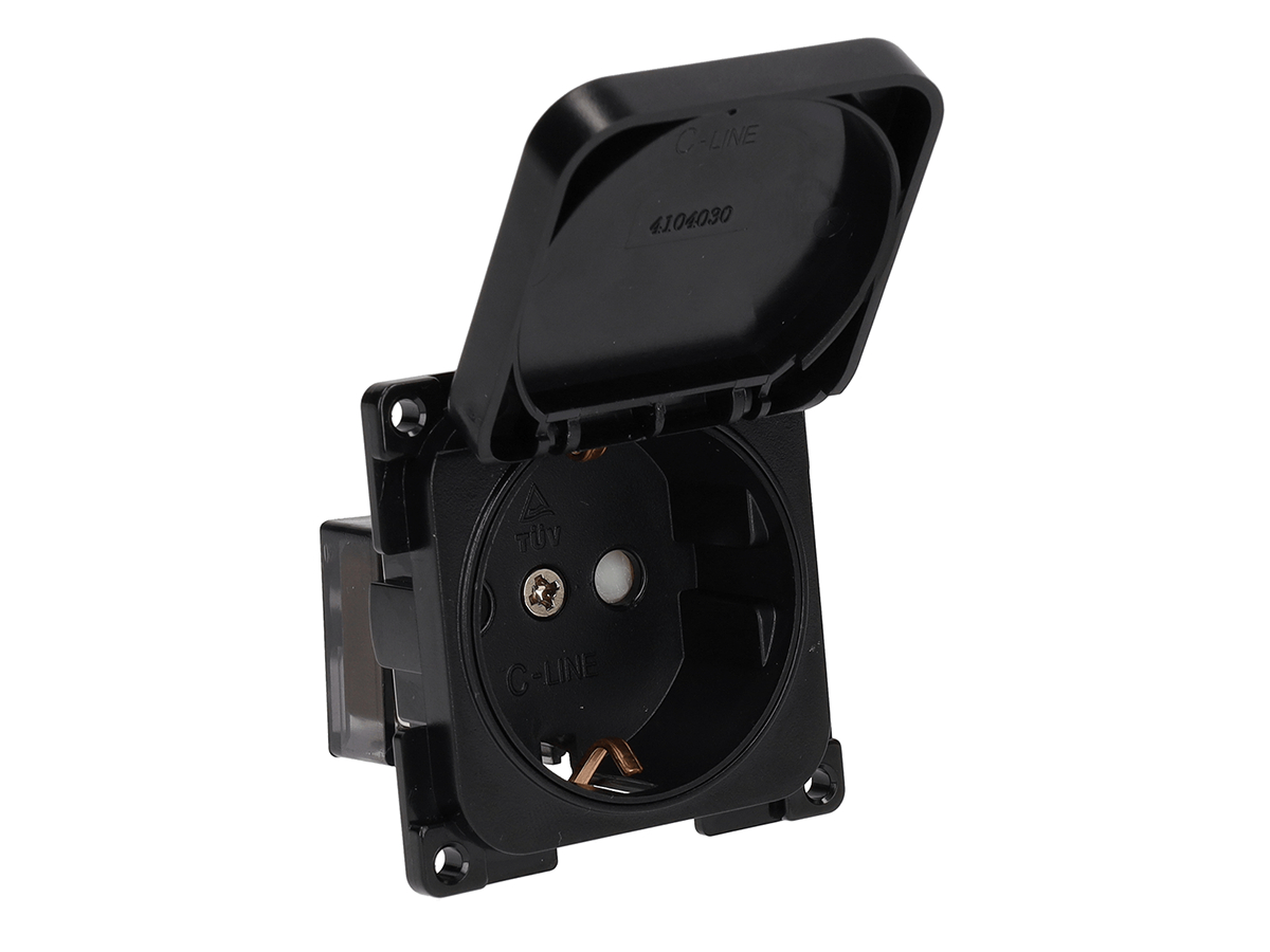 Haba C-Line Schuko-Steckdose 230V – Black