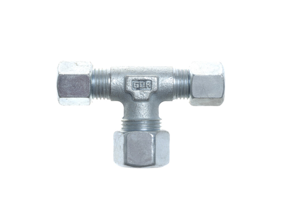 Gimeg Stahl T-Stück – 15 x 12 x 15 mm