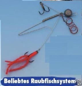 Spinn Köderfischsystem Stahlvorfach 2 Drillingen Vorfach Raubfischvorfach