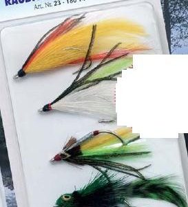 4 Raubfischstreamer Streamer Hechtfliegen Fliegen