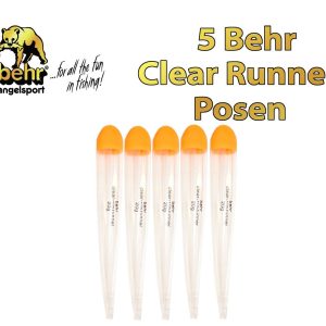 5 Behr Raubfisch Pose Hechtpose Forellenpose Zanderpose Clear Slim 20g