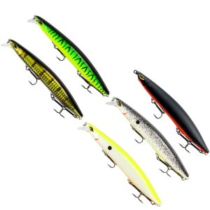 5 Seika Pro Wobbler Nightveit 14cm 27g – Kunstköder Set