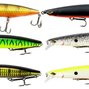 6 Seika Pro Wobbler Nightveit 14cm 27g – Kunstköder Set