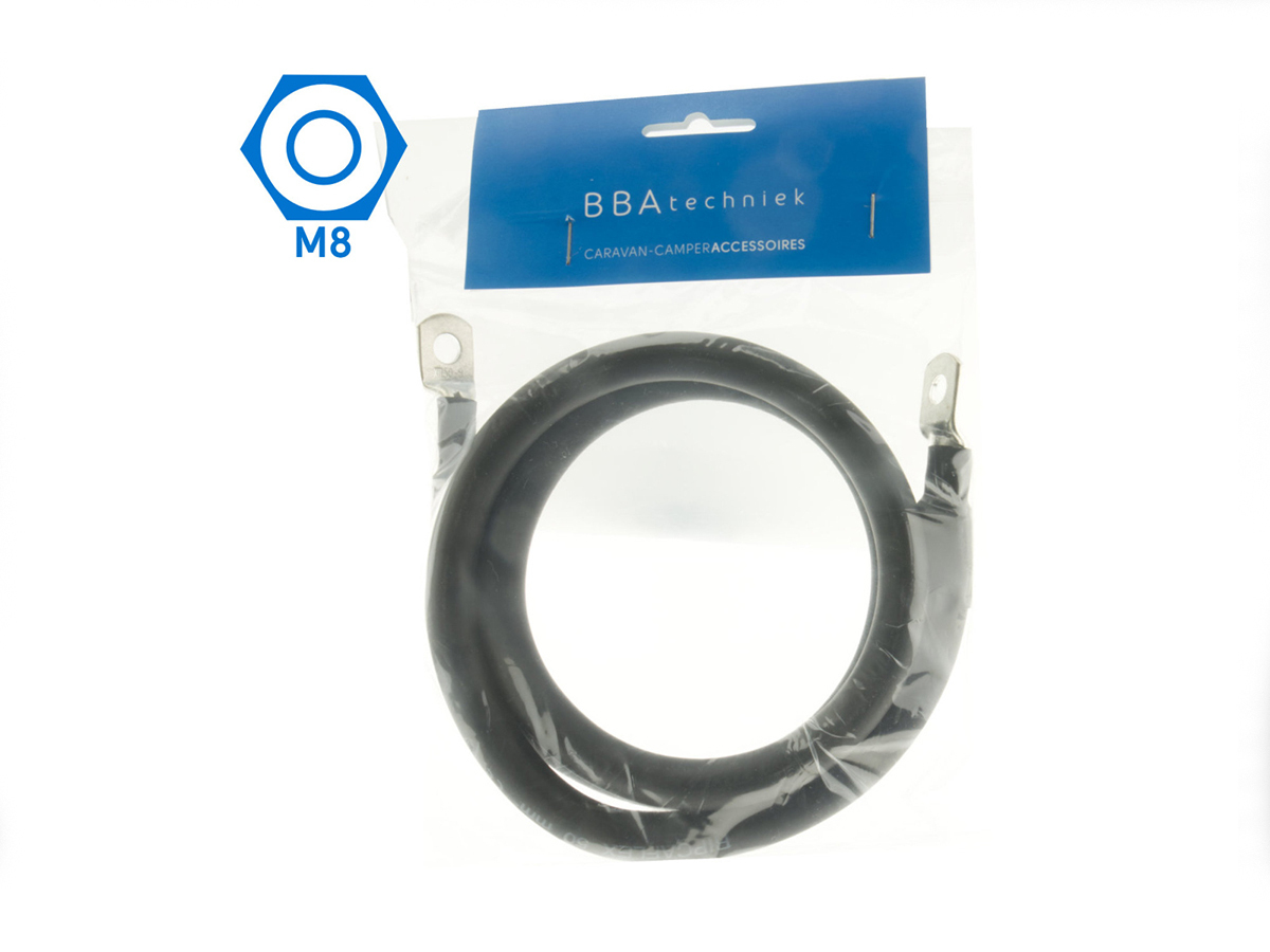 50mm² Batteriekabel flexibel – black & 1 meter