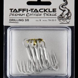 Taffi Tackle Wallerhaken Drillinge Gr. 3/0