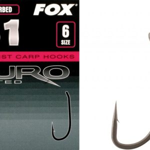 Fox Karpfenhaken S1 Kuro Hook (Gr. 2 – 10)