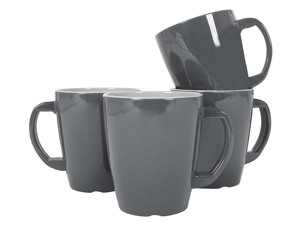Gimex Vivid Line Set von 4 380 ml Henkelbecher