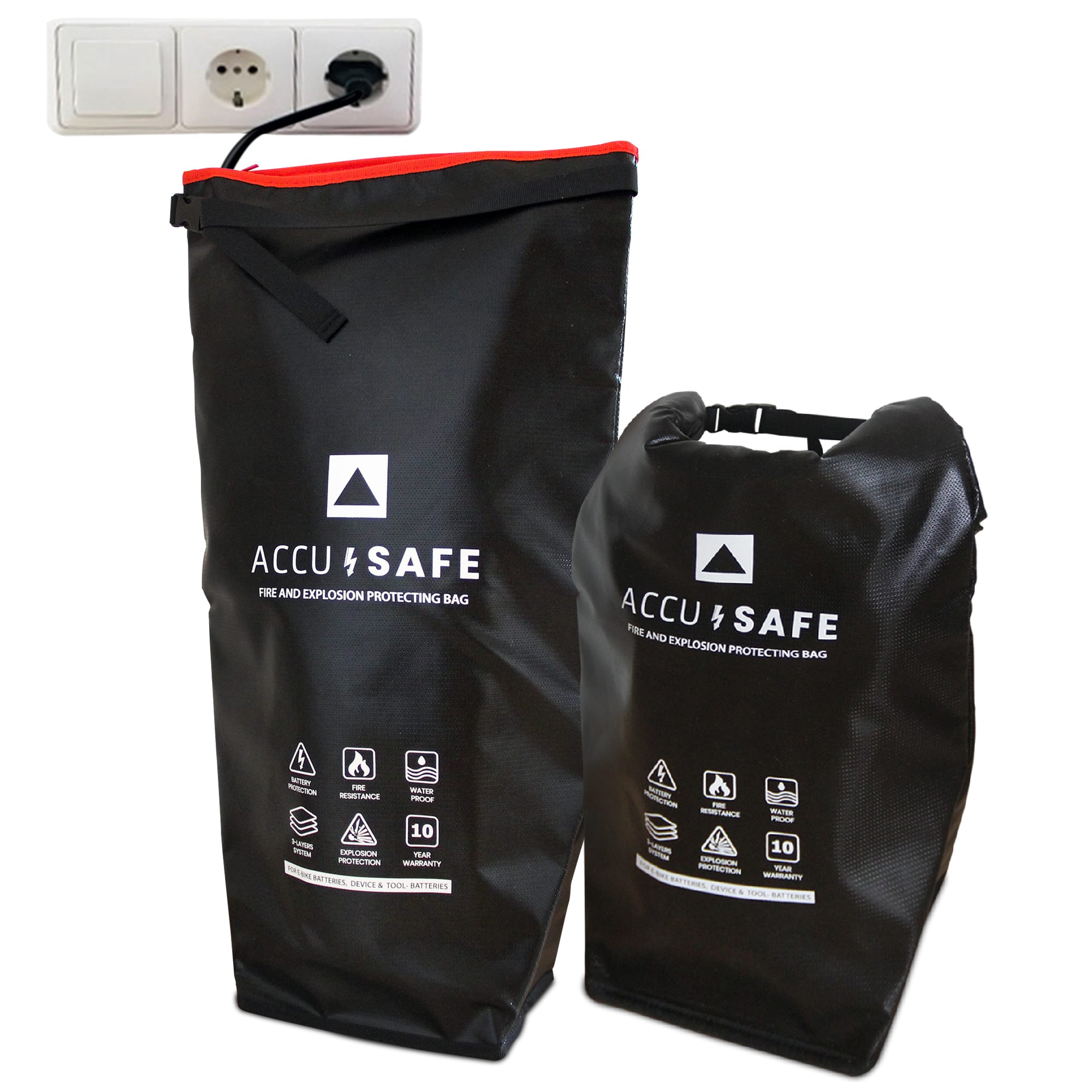 ACCU SAFE feuerfeste Akkuschutztasche für E-Bikes & Co