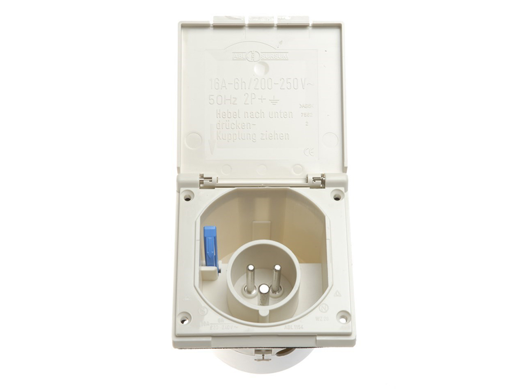 Gimeg CEE-Stecker Einbausteckdose mit Deckel