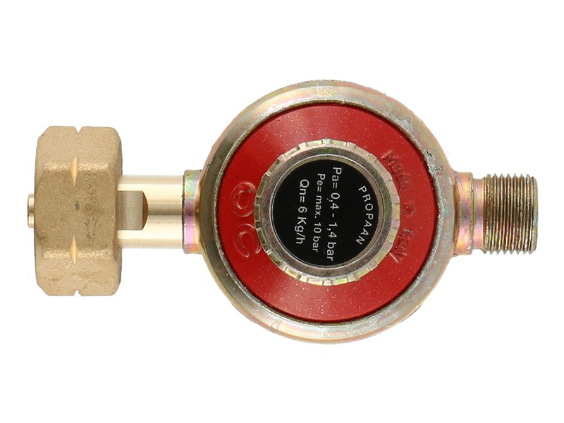 Gimeg 0,4-1,4 bar 3/8" links einstellbarer DIN Druckregler