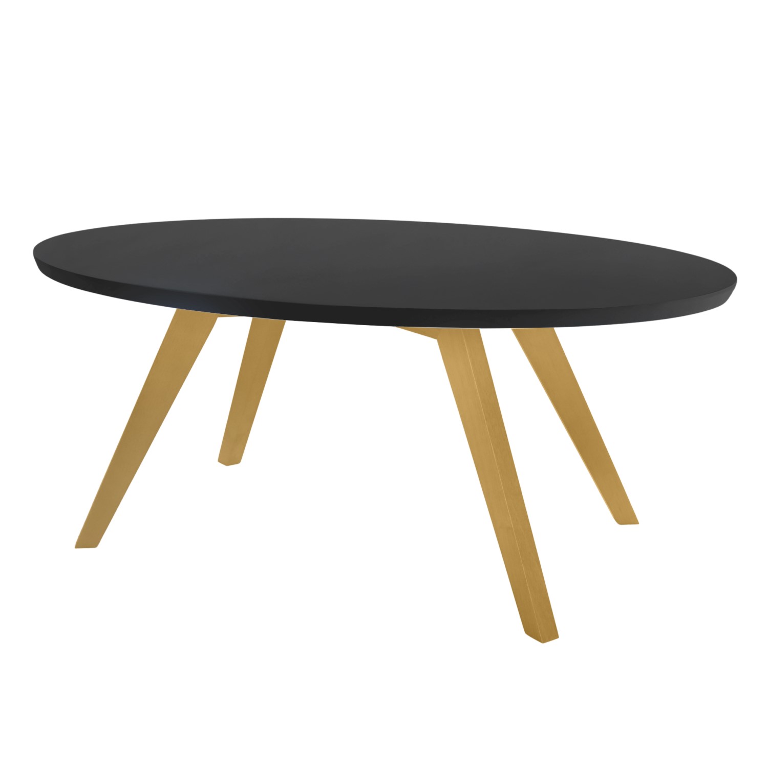 Couchtisch oval 0313-B – schwarz