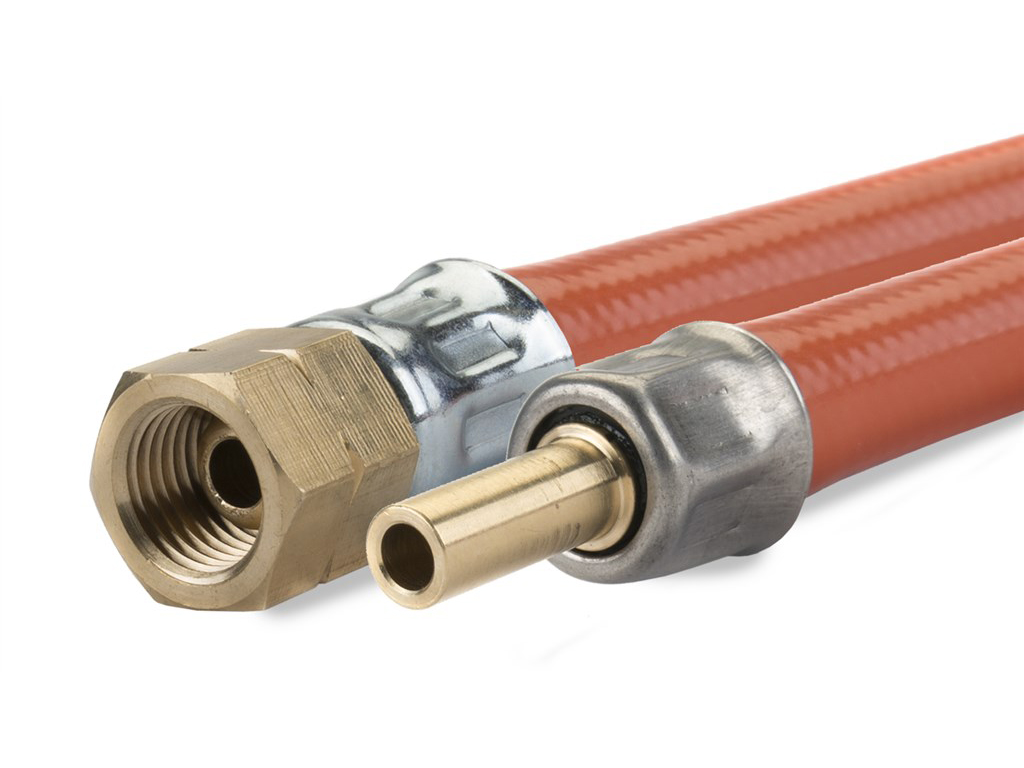 Gimeg Marine 50 cm 1/4 Zoll links X 8 mm PVC Gasschlauch