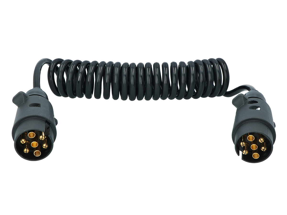 Carpoint 7-Poliges Spiral Verlängerungskabel – 3 Meter