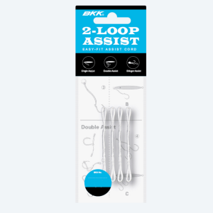BKK 2-LOOP Assist Cord – 4 Schnüre mit Schlaufe für Stingerhaken