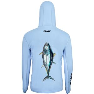 BKK Long Sleeve Performance Shirt Tuna Light Blue – langarm Angelshirt