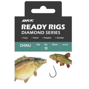 BKK Ready Rig Diamond Chinu BN 70cm – 10 gebundene Friedfischhaken