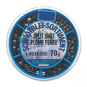 Balzer Bleischrot-Sortiment sehr klein – 120g Klemmbleie