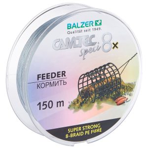Balzer Camtec Speci 8x Feeder 0,12mm – 150m geflochtene Angelschnur