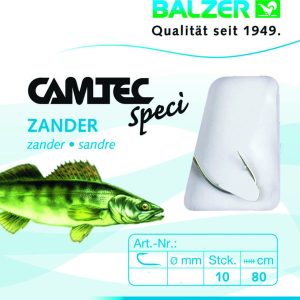 Balzer Camtec Zander Haken 80cm – 10 gebundene Angelhaken