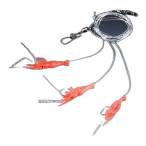 Balzer Garnelen System orange 150cm 0,40/0,60mm Gr. 2 – Makrelensystem