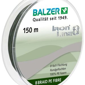 Balzer Iron Line 8 – 150m geflochtene Schnur zum Spinnfischen