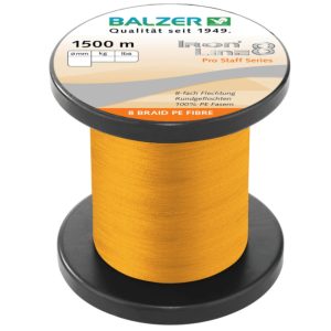 Balzer Ironline 8x orange – 1500m geflochtene Angelschnur