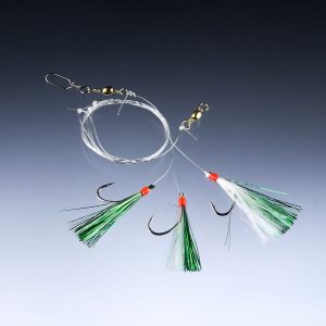 Balzer Makrelenvorfach grün, 1,80m, 0,40/0,60mm, Hakengröße 1 – Makrelenvorfach