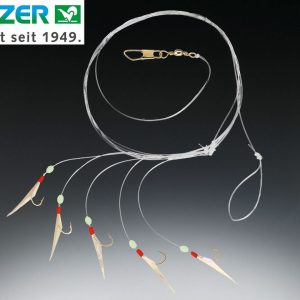 Balzer Micro Heringssystem 1,50m 5 Angelhaken Gr. 14 – Heringsrig