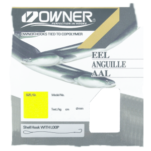Owner Aal rot RL-9330 70cm – gebundene Angelhaken