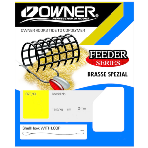 Owner Feeder Brasse Spezial brüniert FRL-319 80cm – gebundene Angelhaken