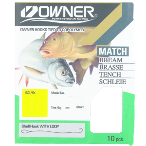 Owner Match/Schleie bronze RL-282 – 10 gebundene Angelhaken