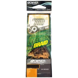 Owner Method Feeder Haken Pelletband – 6 gebundene Angelhaken
