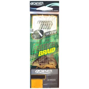 Owner Method Feeder Haken mit Quick Stop – 6 gebundene Angelhaken