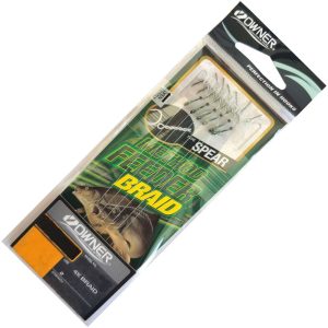Owner Method Feeder Haken mit geflochtener Schnur und Speer – 6 gebundene Angelhaken