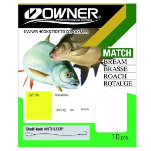 Owner Stipp/Rotauge silber RL-560 – 10 gebundene Angelhaken