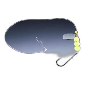 Balzer Plattfischblinker-Vorfach gelbe Perlen – Plattfisch Vorfach