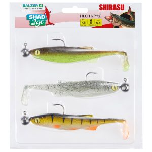 Balzer Shad 2go Set Hecht 12,5cm 10g – 3 Gummifische im Set