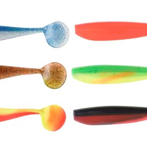 Balzer Shirasu Dorsch Gummi Set – 2 Gummifische + 2 Jighaken