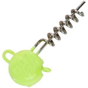 Balzer UV-aktive Screw in Jigheads gelb- Jigköpfe Schraubköpfe
