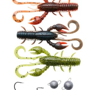 Berkley Cheb Fishing Pack 10cm – 3 Gummiköder + Angelzubehör im Set