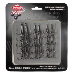 Berkley Fusion19 Treble Kit Big – 30 Drillingshaken im Set